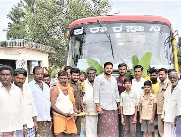 ಹೊನ್ನಾಳಿಯ ಹುಣಸಘಟ್ಟದಿಂದ  ಇಂದು ಕೆಎಸ್ಆರ್‌ಟಿಸಿ ಬಸ್ ಆರಂಭ