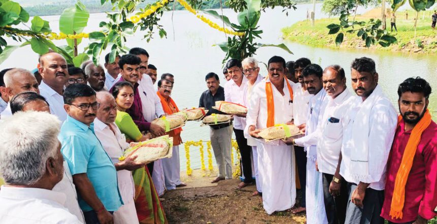 ಕೊಮಾರನಹಳ್ಳಿ ಕೆರೆಯಲ್ಲಿ ಅದ್ಧೂರಿ ತೆಪ್ಪೋತ್ಸವ