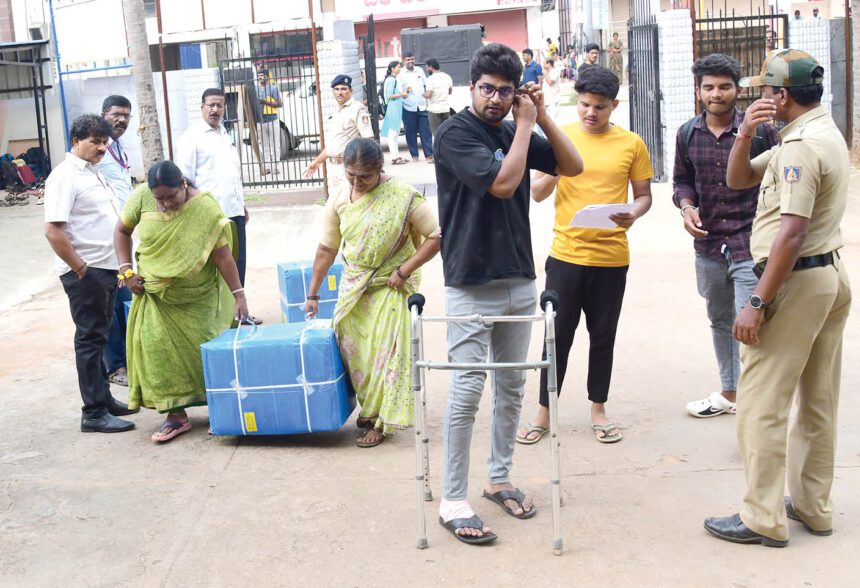 ನಗರದಲ್ಲಿ ಪಿಎಸ್ಐ ಪರೀಕ್ಷೆ ಸುಗಮ