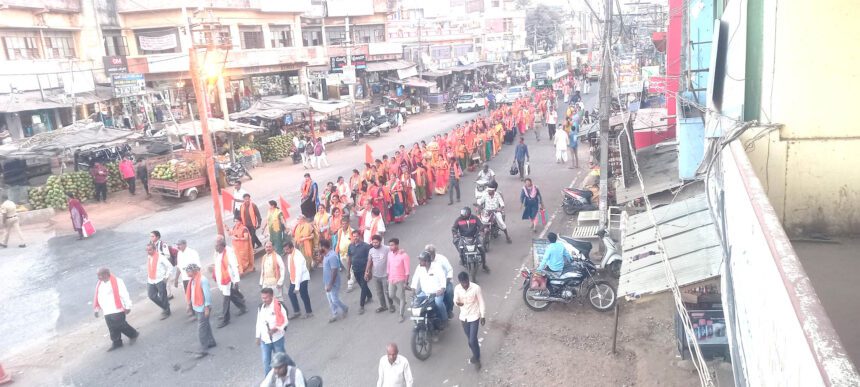 ಹರಿಹರದಲ್ಲಿ ಶ್ರೀ ರಾಮ ಮೂರ್ತಿ ಮೆರವಣಿಗೆ